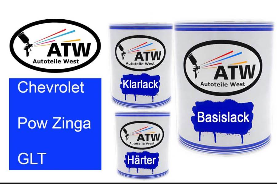 Chevrolet, Pow Zinga, GLT: 1L Lackdose + 1L Klarlack + 500ml Härter - Set, von ATW Autoteile West.